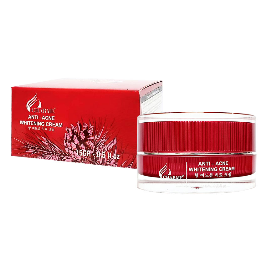  KEM TRỊ MỤN TRẮNG DA THÔNG ĐỎ CHARME ANTI –ACNE  WHITENING CREAM 15G