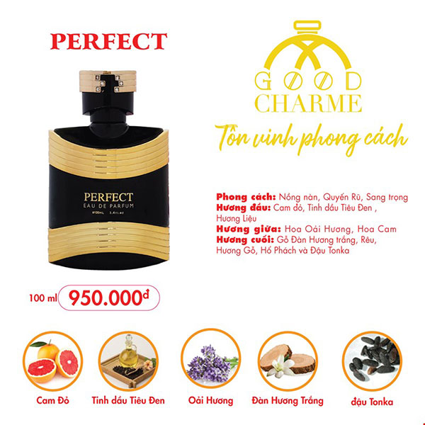 NƯỚC HOA NAM CHARME PERFECT 100ML