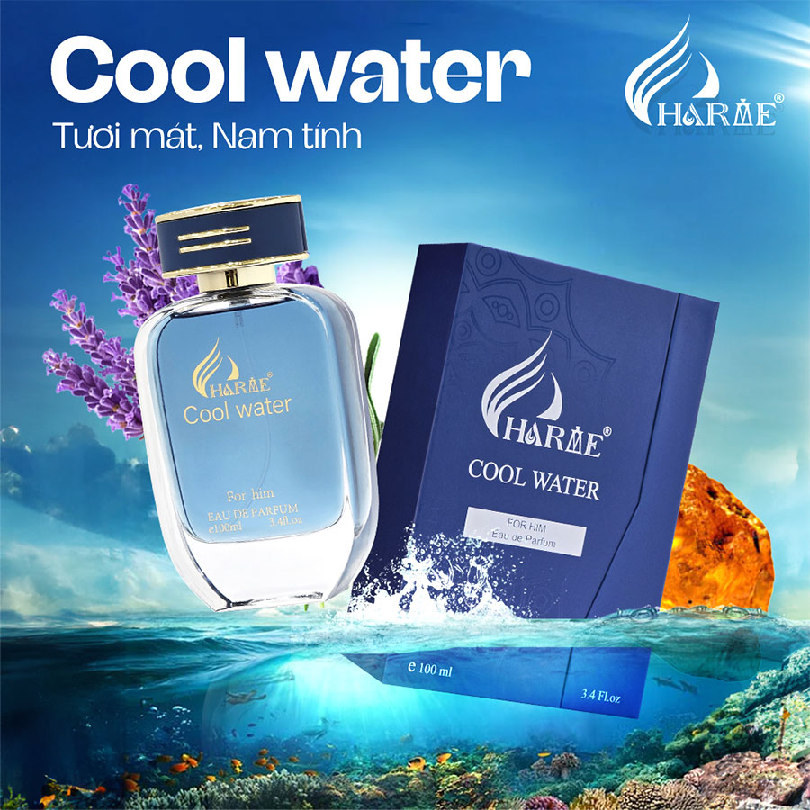 NƯỚC HOA NAM CHARME COOL WATER 100ML ( PHIÊN BẢN 2024 )