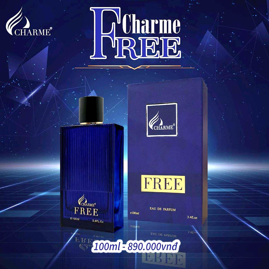 NƯỚC HOA NAM CHARME FREE 100ML