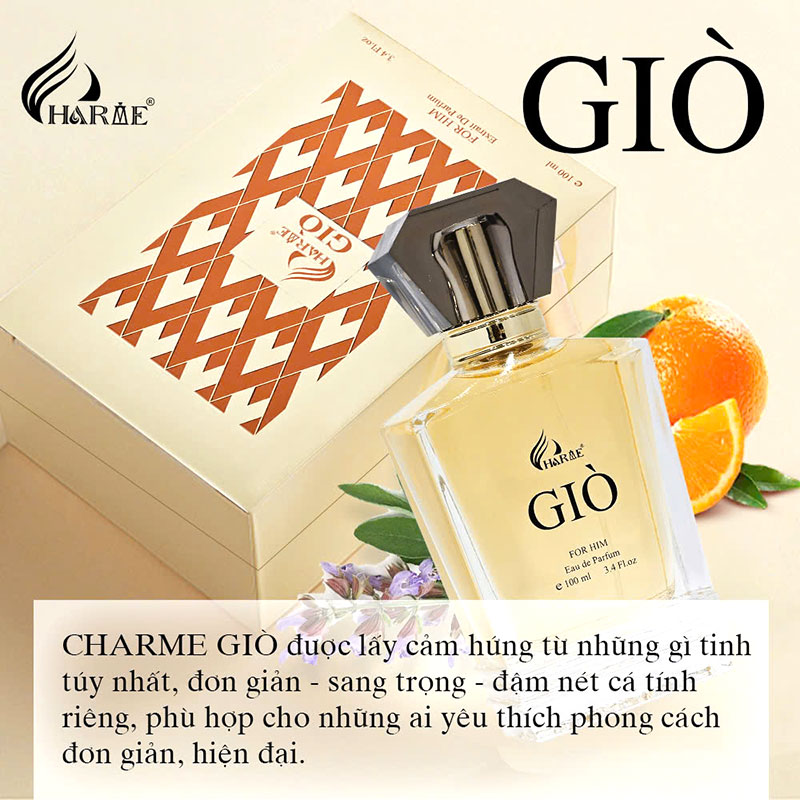 NƯỚC HOA CHARME GIÒ 100ML ( PHIÊN BẢN 2024)